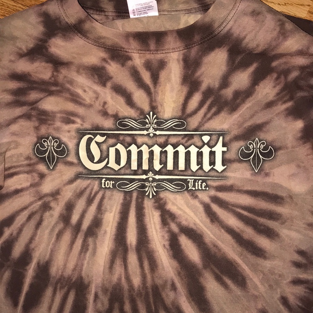 Commit for Life Blood Donor Brown Spiral Tiedye - Picture 2 of 8